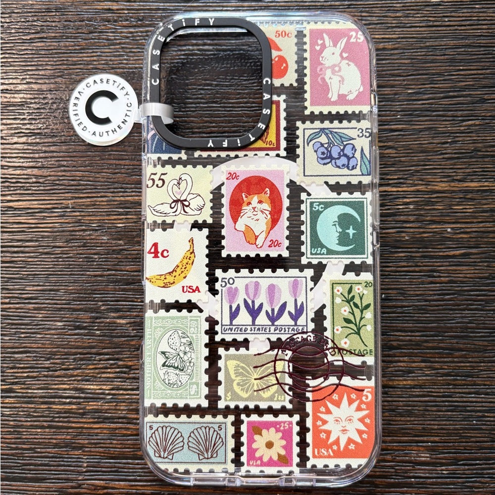 Casetify Vintage Stamp iPhone 16 Case